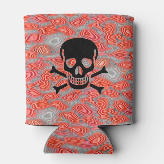 Rafraîchisseur Pour Canette Lave crâne noir peut refroidir 2 côté (Dos)