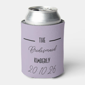 Rafraîchisseur Pour Canette Lavender Bridesmaid Wedding Can Cooler