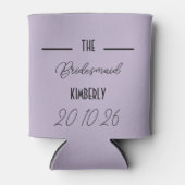 Rafraîchisseur Pour Canette Lavender Bridesmaid Wedding Can Cooler (Devant)