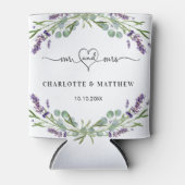 Rafraîchisseur Pour Canette Lavender eucalyptus verdure m mme mariage du coeur (Devant)