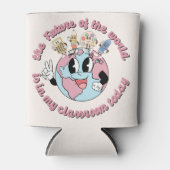 Rafraîchisseur Pour Canette L'avenir du monde est dans ma classe (Devant)