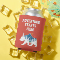 L'aventure commence ici Bear Silhouette Camping