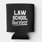 Rafraîchisseur Pour Canette Law School Survivor drôle peut cool (Dos)