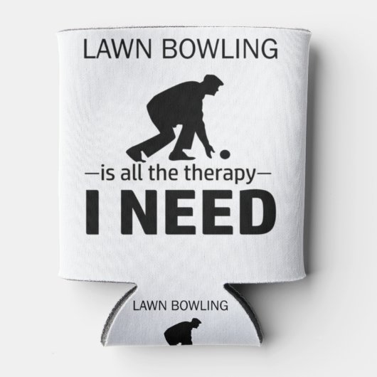 Rafraîchisseur Pour Canette Lawn Bowling is my therapy-RGp8w (Devant)