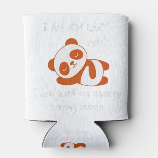 Rafraîchisseur Pour Canette Lazy Panda Funny (Dos)