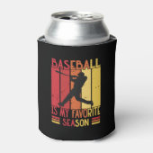 Rafraîchisseur Pour Canette Le Baseball Est Ma Saison Préférée (Can devant)