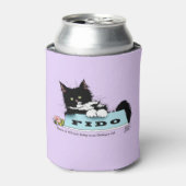 Rafraîchisseur Pour Canette Le bol de Tuxedo Cat Dog (Can devant)