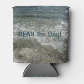 Rafraîchisseur Pour Canette Le bonheur vient à Waves Seas the Day Beach (Devant)