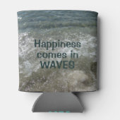 Rafraîchisseur Pour Canette Le bonheur vient à Waves Seas the Day Beach (Dos)