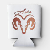 Rafraîchisseur Pour Canette Le bronze porte le bélier Zodiac (Dos)