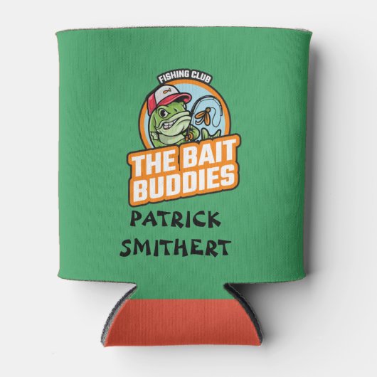 Rafraîchisseur Pour Canette Le club de pêche Bait Buddies peut refroidir (Devant)