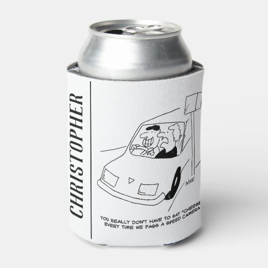 Rafraîchisseur Pour Canette Le conducteur dit du fromage en passant une caméra (Can devant)