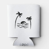 Rafraîchisseur Pour Canette Le design des palmiers noirs (Dos)