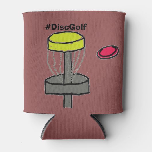 Rafraîchisseur Pour Canette Le #DiscGolf peut refroidir (Devant)