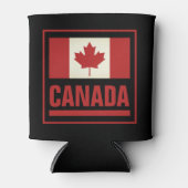 Rafraîchisseur Pour Canette Le drapeau canadien patriotique peut refroidir pou (Devant)