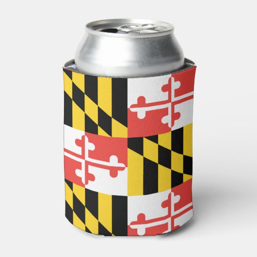 Rafraîchisseur Pour Canette Le drapeau du Maryland peut refroidir (Can devant)