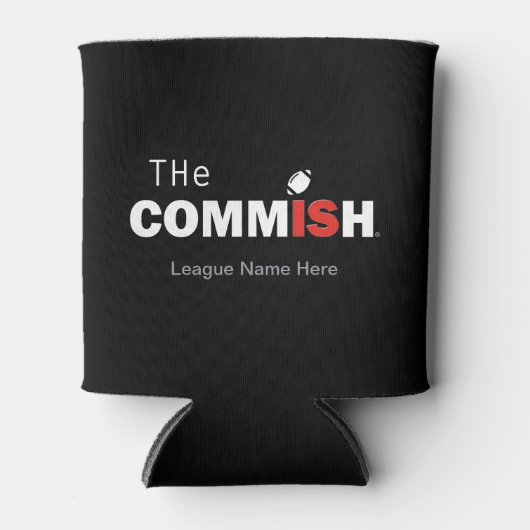 Rafraîchisseur Pour Canette Le football sur mesure de la Commission (Devant)