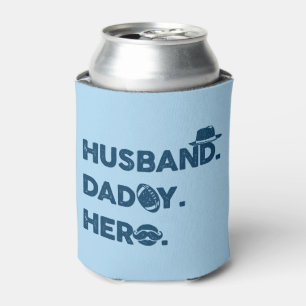 Rafraîchisseur Pour Canette Le groupe de Husband. Daddy. Hero. Retro Graphic