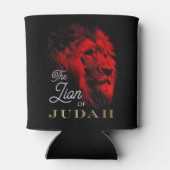 Rafraîchisseur Pour Canette Le Lion de Juda Black Red Gold Christian (Dos)