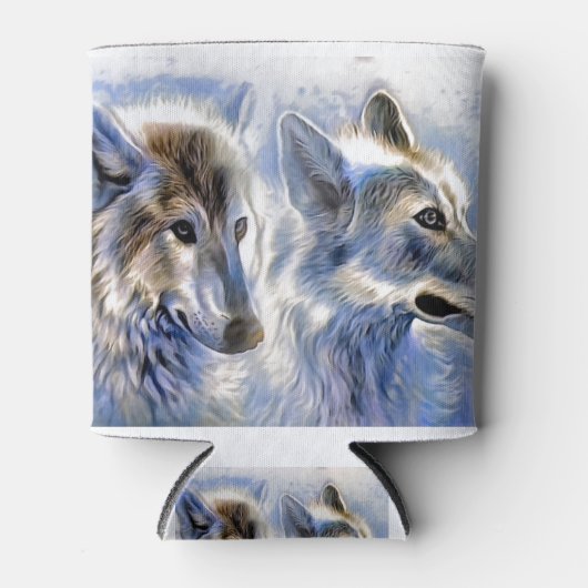 Rafraîchisseur Pour Canette Le loup de glace (Devant)