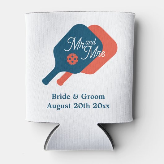 Rafraîchisseur Pour Canette Le mariage de Pickleball peut refroidir. Porte-boi (Devant)