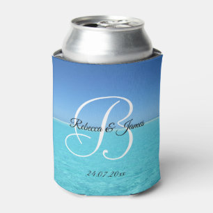 Rafraîchisseur Pour Canette Le Monogramme Tropical Summer Beach peut refroidir