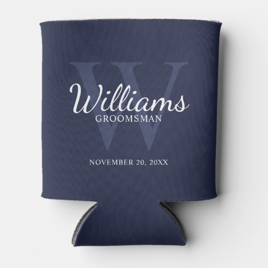 Rafraîchisseur Pour Canette Le nom et le monogramme des développeurs de script (Devant)