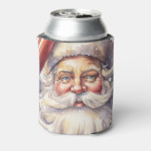 Rafraîchisseur Pour Canette Le Père Noël rétro dans un Noël Casquette rouge (Can Dos)