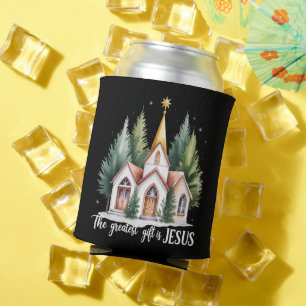 Rafraîchisseur Pour Canette Le plus grand cadeau est Jésus Église de Noël Chri