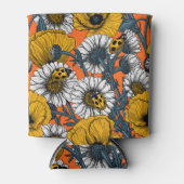 Rafraîchisseur Pour Canette Le pré en jaune et bleu (Devant)