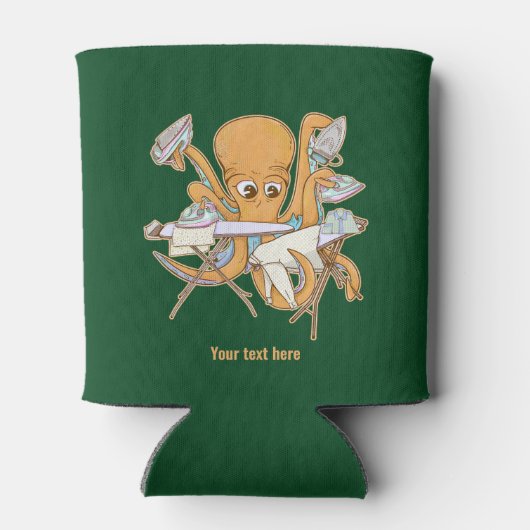 Rafraîchisseur Pour Canette Le repassage des pieuvres, submergé par les corvée (Dos)