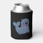 Rafraîchisseur Pour Canette Le Sceau De Tissu Chez Zazzle Mascot Caractère Log (Can devant)