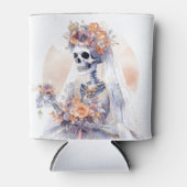 Rafraîchisseur Pour Canette Le squelette d'Halloween peut se refroidir (Devant)