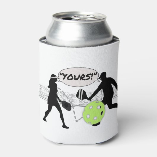 Rafraîchisseur Pour Canette "Le tien !" Double Pickleball (Can devant)