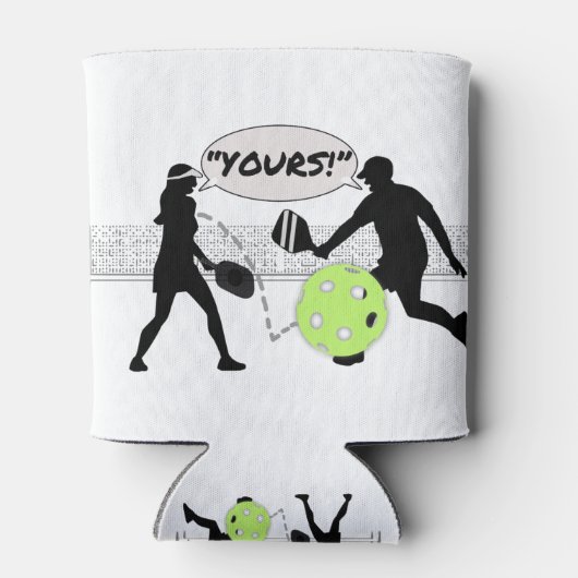 Rafraîchisseur Pour Canette "Le tien !" Double Pickleball (Dos)