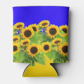 Rafraîchisseur Pour Canette Le tournesol peut refroidir drapeau ukrainien coul (Devant)