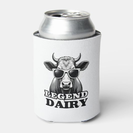Rafraîchisseur Pour Canette Legend Dairy Funny Farmer Cow Farmer Pun Graphic T (Can devant)