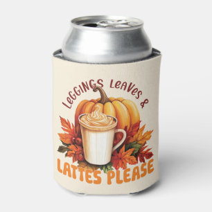 Rafraîchisseur Pour Canette Leggings, Feuilles et lattes S'il vous plaît - Aut
