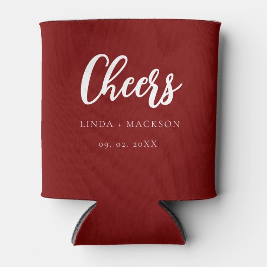 Rafraîchisseur Pour Canette L'élégante Bourgogne applaudit le mariage de douch (Devant)