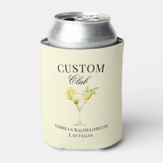 Rafraîchisseur Pour Canette Lemon Cocktail Luxury Social Club Personnalisé