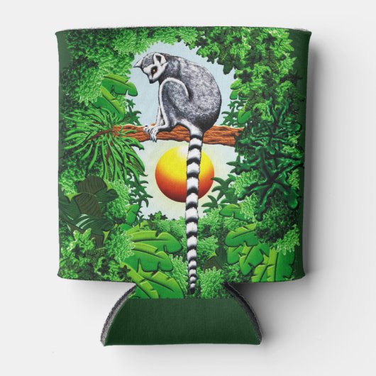 Rafraîchisseur Pour Canette Lémur de Madagascar (Devant)