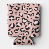 Rafraîchisseur Pour Canette Léopard Print, Léopard Spots, Rose Léopard (Devant)