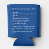 Rafraîchisseur Pour Canette Les 10 commandements de la bière (Dos)