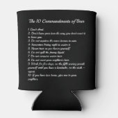 Rafraîchisseur Pour Canette Les 10 commandements de la bière (Dos)