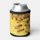 Rafraîchisseur Pour Canette Les abeilles sur Honeypeb Can Coozy (Can devant)