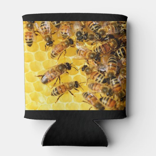 Rafraîchisseur Pour Canette Les abeilles sur Honeypeb Can Coozy (Dos)
