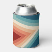 Rafraîchisseur Pour Canette les années 70 Motif Retro Stripes (Can devant)