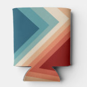 Rafraîchisseur Pour Canette les années 70 Motif Retro Stripes (Dos)