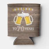 Rafraîchisseur Pour Canette Les bières et les fromages rustiques à 70 ans peuv (Devant)