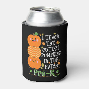 Rafraîchisseur Pour Canette Les Citrouilles À Patch Pré K Enseignant Halloween